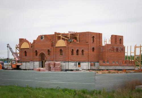 Строительство храма Всех святых в земле Российской просиявших на 29 мая 2014 года